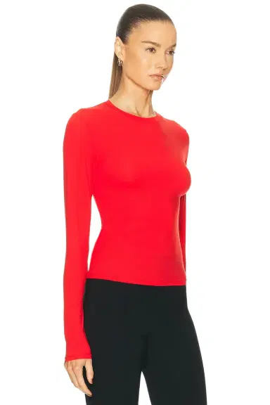 Skims Fits Everybody Long Sleeve T-Shirt | Thumbnail 2