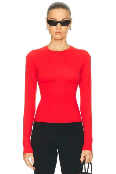 Skims Fits Everybody Long Sleeve T-Shirt | Thumbnail 1