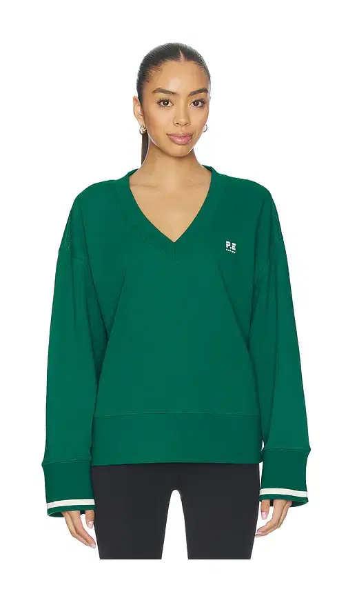 P.E Nation Courtside V-neck Sweatshirt