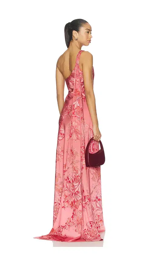 One Shoulder Sash Dress