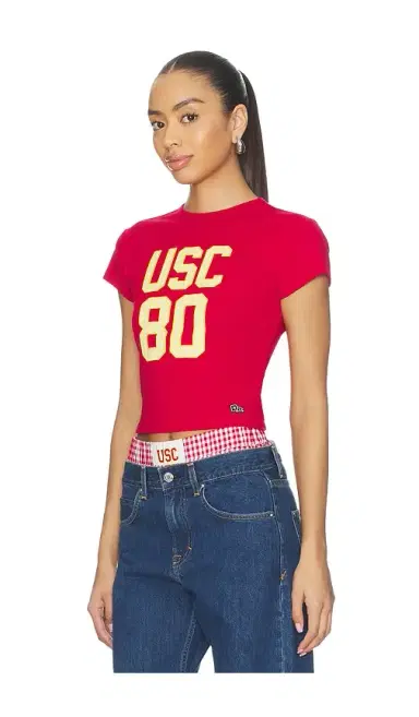 Hype and Vice University Of Southern California Baby Tee | Thumbnail 2 Hype and Vice University Of Southern California Baby Tee | Thumbnail 2