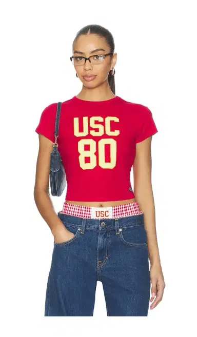 Hype and Vice University Of Southern California Baby Tee | Thumbnail 1 Hype and Vice University Of Southern California Baby Tee | Thumbnail 1