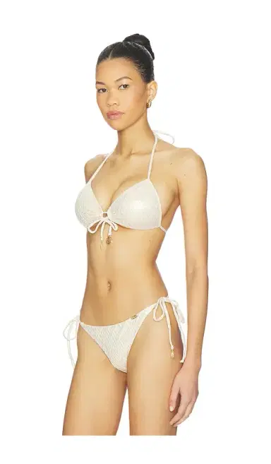 Luli Fama Molded Push Up Bandeau Halter Bikini Top | Thumbnail 2