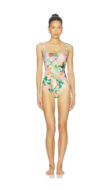 Luli Fama Square Neck One Piece | Thumbnail 1 Luli Fama Square Neck One Piece | Thumbnail 1
