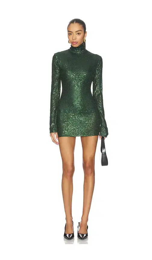 Long Sleeve Slim Fit Turtleneck Pickleball Dress