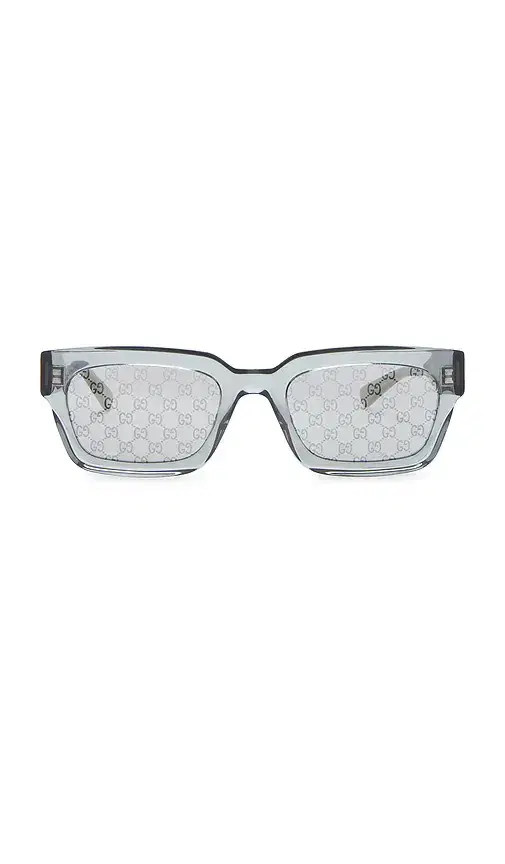 Gucci G Monogram Rectangular Sunglasses