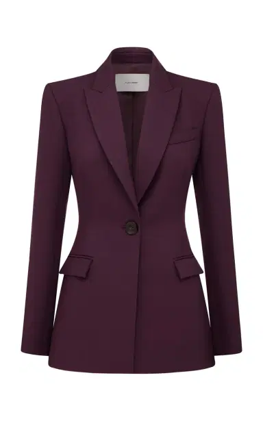 Alex Perry Single Breasted Contour Blazer In Wool Suiting | Thumbnail 1