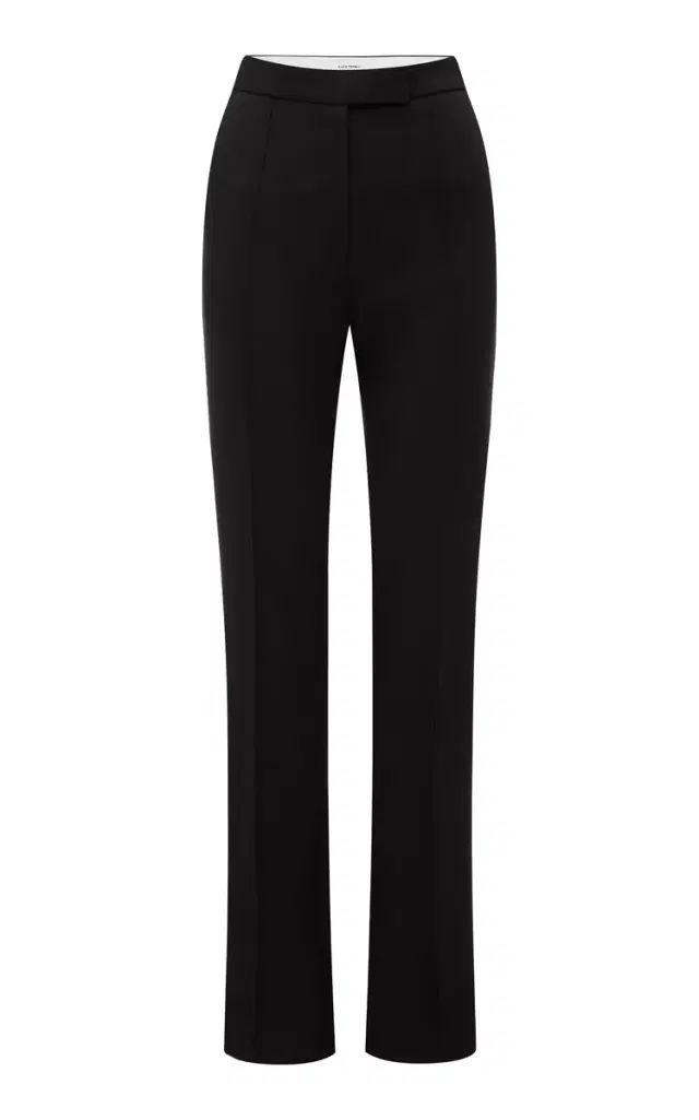 Alex Perry Flare Trouser In Wool Suiting