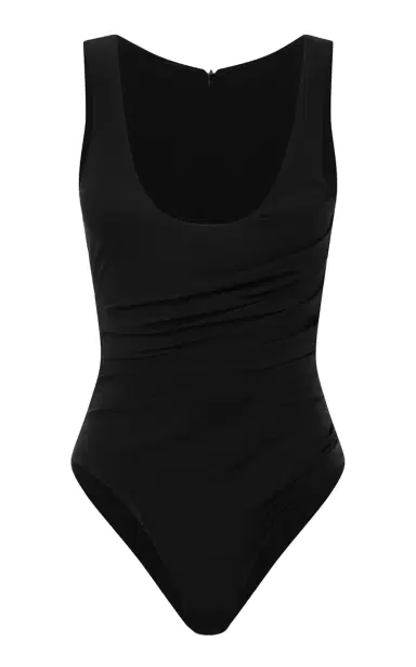Alex Perry Ruched Singlet Bodysuit In Power Mesh | Thumbnail 1