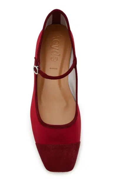 aeyde Uma Satin Mary-Jane Flats | Thumbnail 3 aeyde Uma Satin Mary-Jane Flats | Thumbnail 3