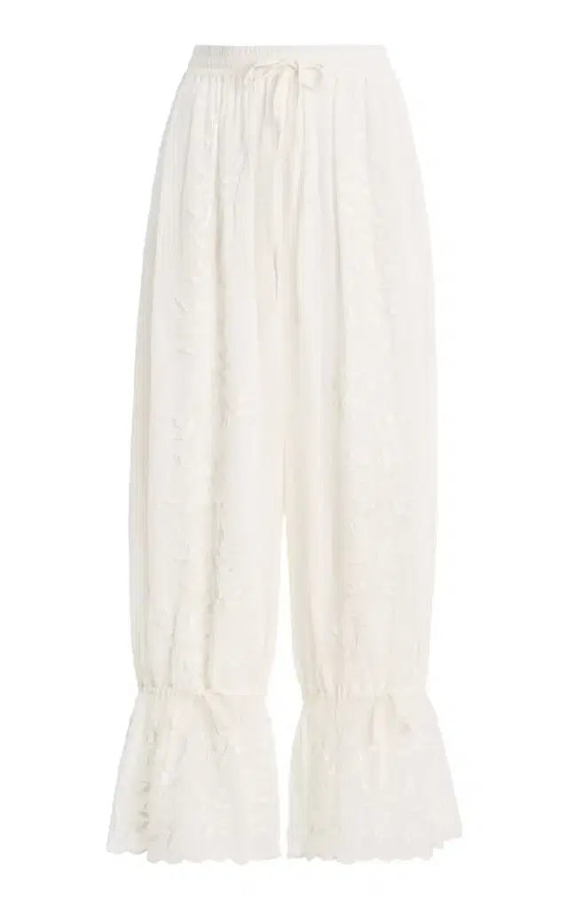 All That Remains Jenine Cotton-Silk Pants