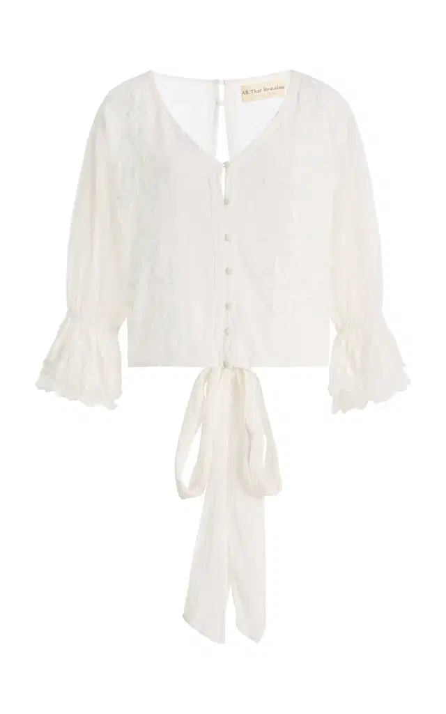 Jenine Cotton-Silk Top