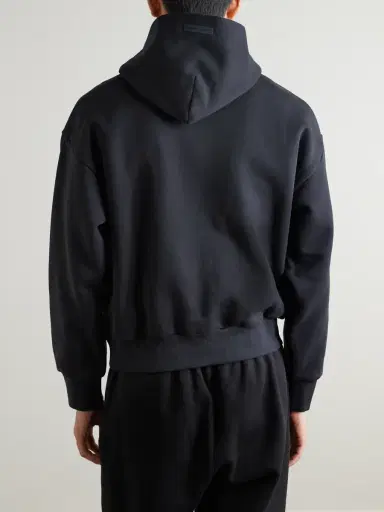 Fear of God Essentials Logo-Print Cotton-Blend Jersey Hoodie - Men | Thumbnail 3