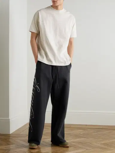 Fear of God Essentials Logo-Print Cotton-Jersey Sweatpants - Men | Thumbnail 2