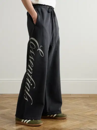 Fear of God Essentials Logo-Print Cotton-Jersey Sweatpants - Men | Thumbnail 3