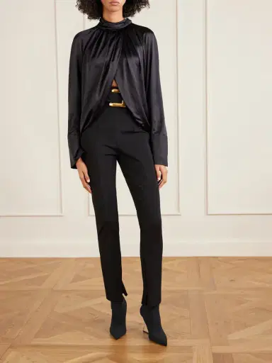 Balmain Ribbed Wedge Ankle Boots | Thumbnail 4 Balmain Ribbed Wedge Ankle Boots | Thumbnail 4