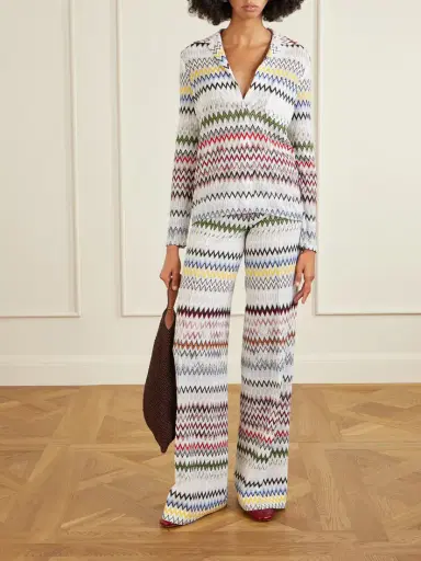 Missoni Striped Crochet-knit Wide-leg Pants | Thumbnail 2 Missoni Striped Crochet-knit Wide-leg Pants | Thumbnail 2