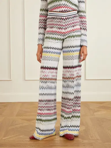Missoni Striped Crochet-knit Wide-leg Pants | Thumbnail 3 Missoni Striped Crochet-knit Wide-leg Pants | Thumbnail 3