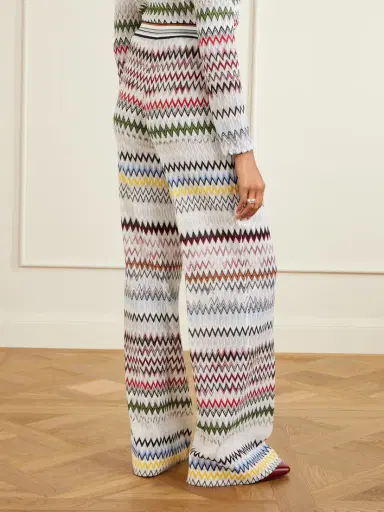 Missoni Striped Crochet-knit Wide-leg Pants | Thumbnail 4 Missoni Striped Crochet-knit Wide-leg Pants | Thumbnail 4
