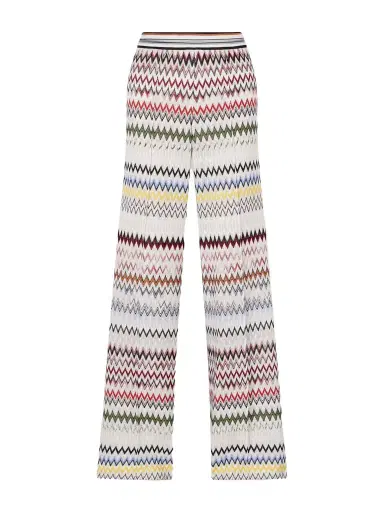 Missoni Striped Crochet-knit Wide-leg Pants | Thumbnail 1 Missoni Striped Crochet-knit Wide-leg Pants | Thumbnail 1