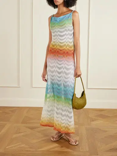 Missoni Striped Metallic Crochet-knit Coverup | Thumbnail 2