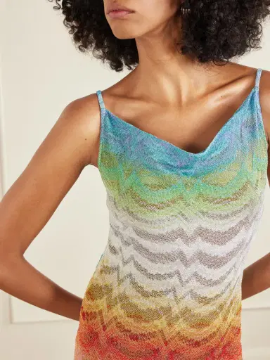 Missoni Striped Metallic Crochet-knit Coverup | Thumbnail 4