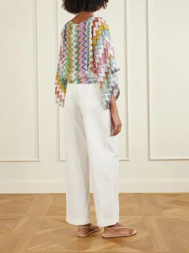 Missoni Striped Metallic Crochet-knit Blouse | Thumbnail 3 Missoni Striped Metallic Crochet-knit Blouse | Thumbnail 3