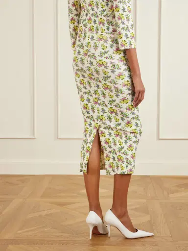 Dolce & Gabbana Floral-print Ribbed-knit Midi Skirt | Thumbnail 4 Dolce & Gabbana Floral-print Ribbed-knit Midi Skirt | Thumbnail 4