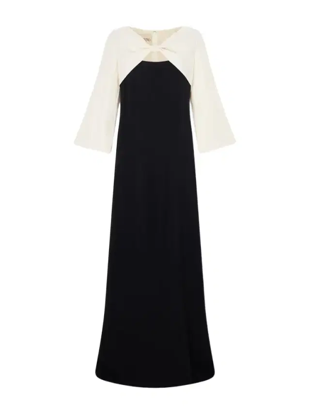 Bow-detailed Cutout Silk-cady Gown