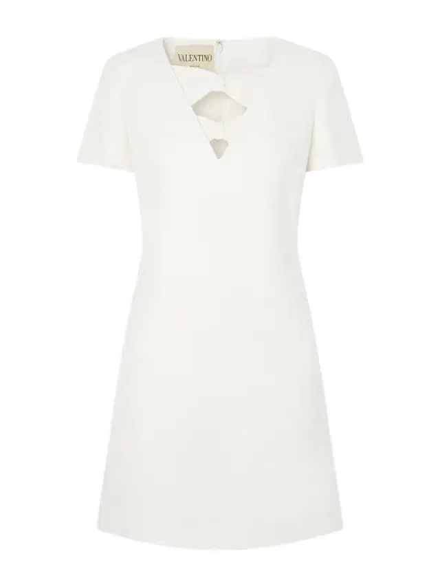 Bow-detailed Wool And Silk-blend Crepe Mini Dress