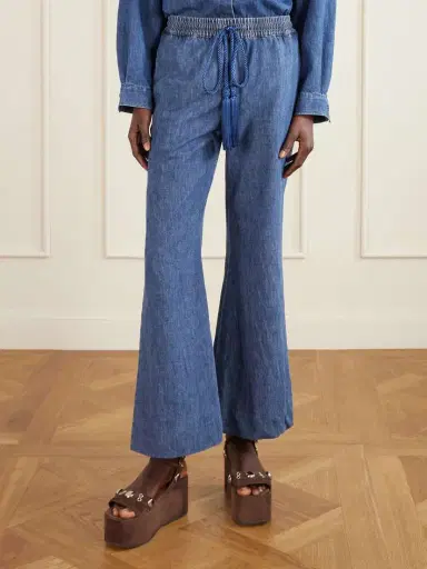 Valentino Garavani Tasseled High-rise Bootcut Jeans | Thumbnail 3 Valentino Garavani Tasseled High-rise Bootcut Jeans | Thumbnail 3