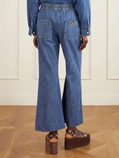 Valentino Garavani Tasseled High-rise Bootcut Jeans | Thumbnail 4 Valentino Garavani Tasseled High-rise Bootcut Jeans | Thumbnail 4
