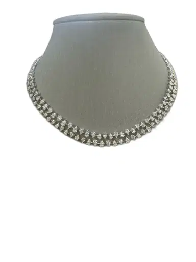 Wish Fine Jewelry 10.58ct Diamond Tennis Necklace | Thumbnail 1