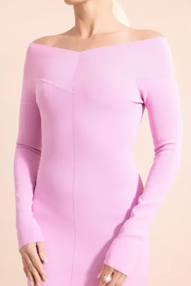 Stella McCartney Compact Knit Long Sleeve Dress | Thumbnail 3