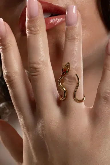 Gas Bijoux Orange Brown Naja Ring | Thumbnail 3 Gas Bijoux Orange Brown Naja Ring | Thumbnail 3