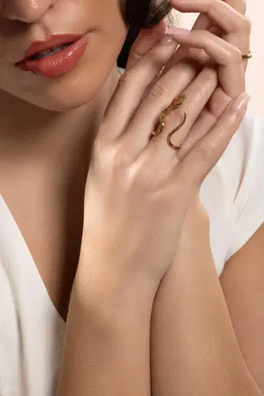 Gas Bijoux Orange Brown Naja Ring | Thumbnail 4 Gas Bijoux Orange Brown Naja Ring | Thumbnail 4