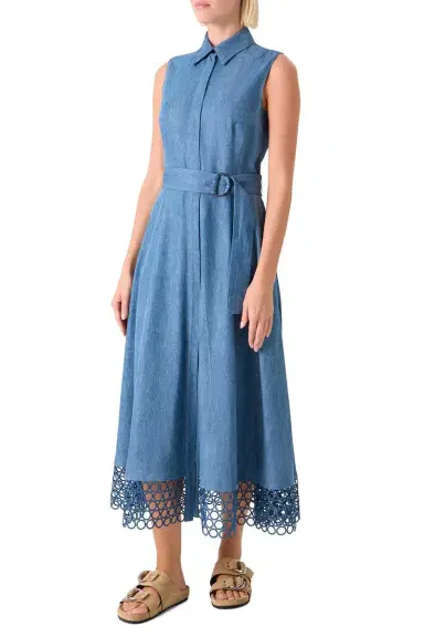 Akris punto Sleeveless Midi Dress | Thumbnail 3