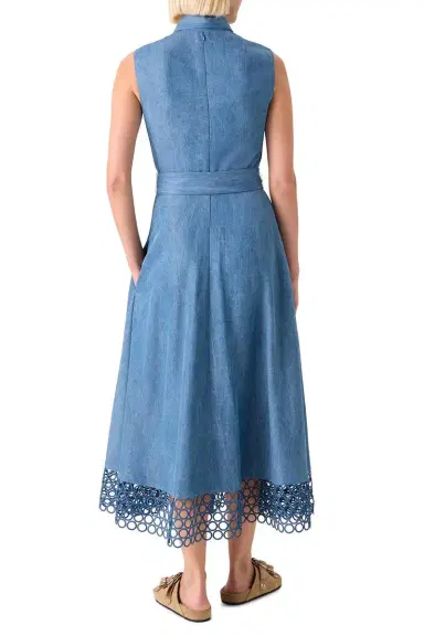 Akris punto Sleeveless Midi Dress | Thumbnail 4