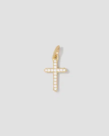 Jennifer Fisher Small Royal Cross with Pavé White Diamonds | Thumbnail 2