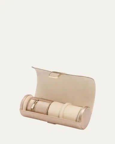 Wolf Palermo Double Watch Roll & Jewelry Pouch | Thumbnail 3 Wolf Palermo Double Watch Roll & Jewelry Pouch | Thumbnail 3