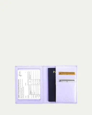 Royce New York Personalized Leather RFID-Blocking Passport Case | Thumbnail 2