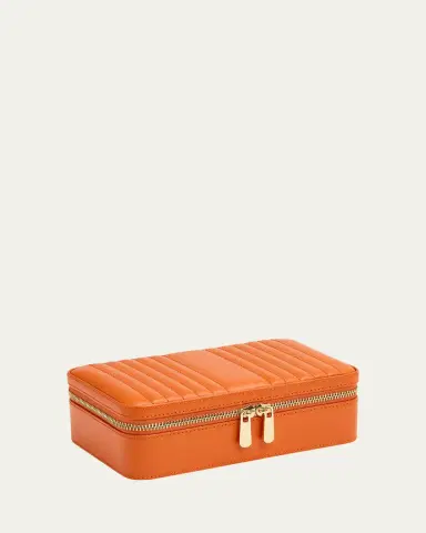 Wolf Maria Rectangle Quilted Zip Jewelry Case | Thumbnail 2 Wolf Maria Rectangle Quilted Zip Jewelry Case | Thumbnail 2