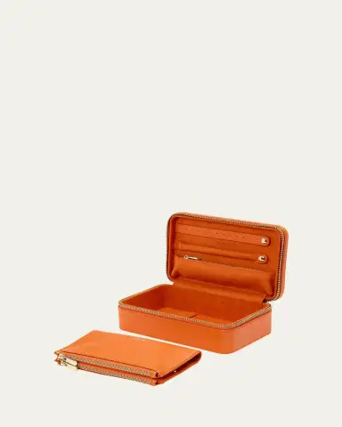 Wolf Maria Rectangle Quilted Zip Jewelry Case | Thumbnail 3 Wolf Maria Rectangle Quilted Zip Jewelry Case | Thumbnail 3