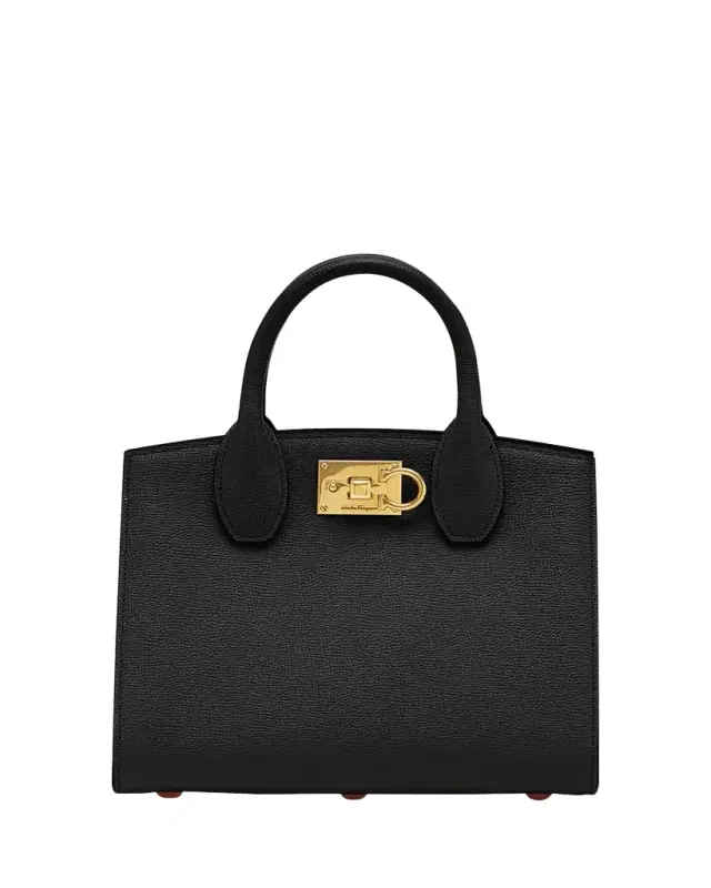 Studio Box Mini Leather Top-Handle Bag