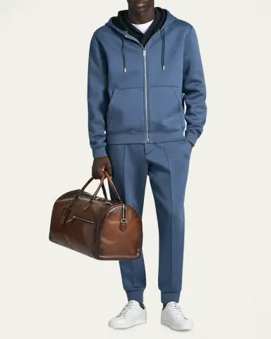 Berluti Men's Jour Off Leather Travel Bag, L | Thumbnail 5 Berluti Men's Jour Off Leather Travel Bag, L | Thumbnail 5