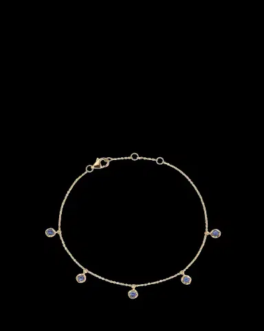 Pamela Love 14k Yellow Gold Sapphire Droplet Bracelet | Thumbnail 2 Pamela Love 14k Yellow Gold Sapphire Droplet Bracelet | Thumbnail 2