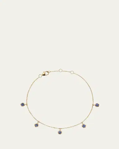 Pamela Love 14k Yellow Gold Sapphire Droplet Bracelet | Thumbnail 1 Pamela Love 14k Yellow Gold Sapphire Droplet Bracelet | Thumbnail 1