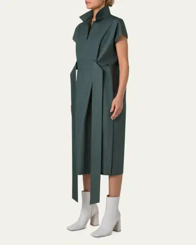 Akris Cotton Poplin Midi Shirtdress | Thumbnail 4