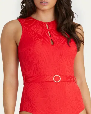 Aqua Blu Australia Rossa Prudence Cutout One-Piece Swimsuit | Thumbnail 2