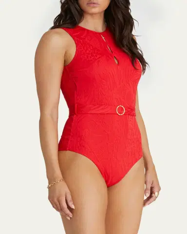 Aqua Blu Australia Rossa Prudence Cutout One-Piece Swimsuit | Thumbnail 3